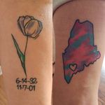 Healed from a few weeks back #tattoos #flowertattoos #maine #homeiswheretheheartis #abstracttattoos #simpletattoos #girlytattoos #justgirlythings #create #bcp #kentuckytattooers #killpinterest