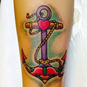 #anchortattoo#ColorfulTattoos #thefirstone #mybaby