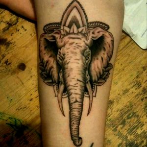 #elephant #elephanttattoo #mandala #realism #blackandgrey #blackandgreytattoo #bishoprotary #zuperblack #intenzetattooink #fadetheitch #ink #inked #inkedgirl #tattoo #tattooist #tattooed #tattoooftheday #photooftheday #France #Reims #tattooartist @thomtats7