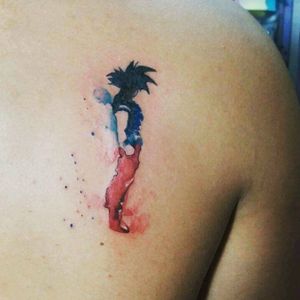 #goku #dbz #dragonball #dragonballz #acuarela #tattoo #tatuajeacuarela