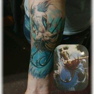 Poseidon and a mermaid representing love !!! 😍❤