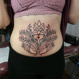 Lotus with leaves. #tattoo #leaves #lotus #design #designer #bodyart #grhjarts #notyouraveragegary