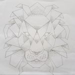 Geometric lion #art #drawing #tattoodesign #lion