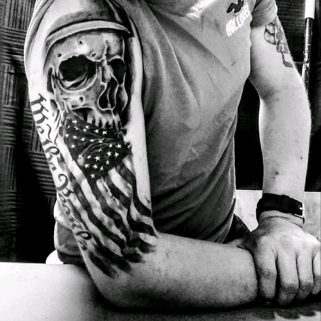 patriotic sleeve tattoo ideasTikTok Search