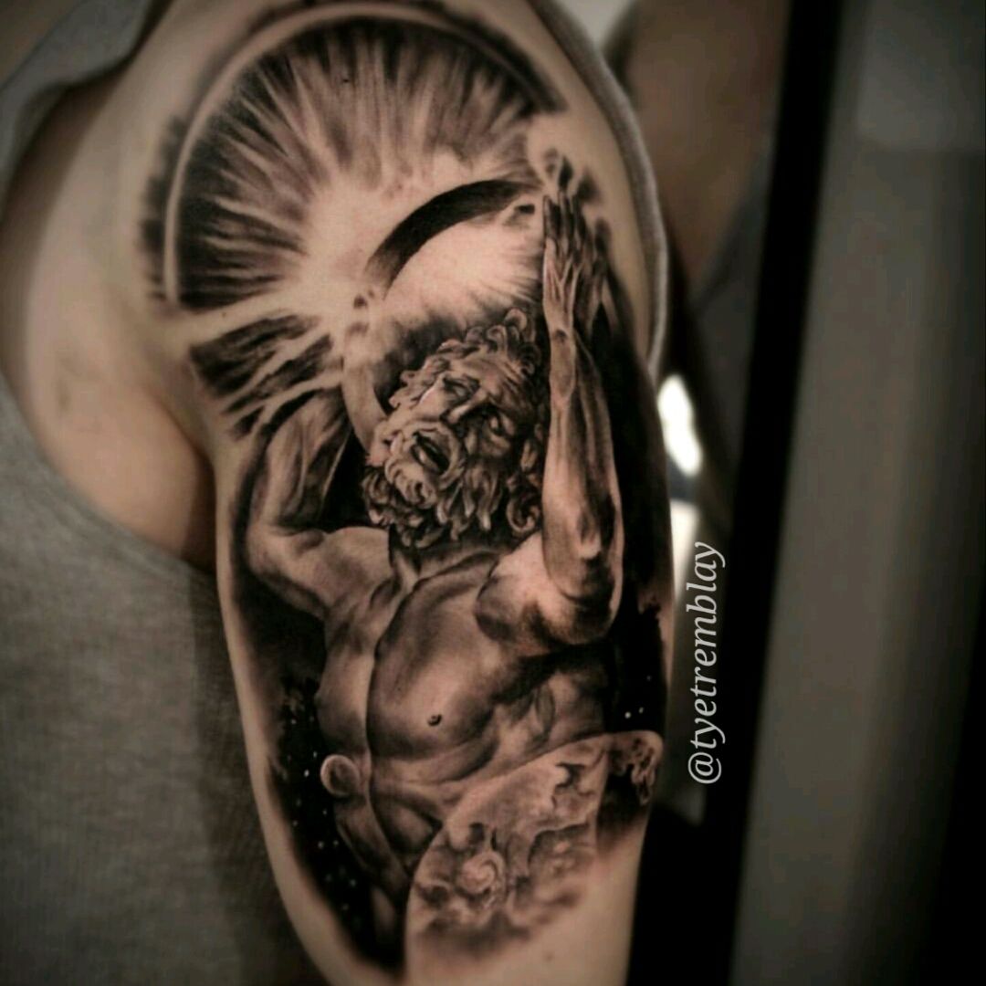 𝙰𝚗𝚗𝚊 𝙵𝚎𝚕𝚔𝚊 𝚃𝚊𝚝𝚝𝚘𝚘𝚜 on Instagram Second Atlas tattoo Ive  done Its always a good time doing these pieces tattoo tattoos  tattooideas sleeve sleevetattoo fusionink