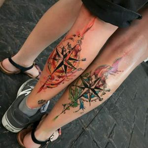 By Jean Alvarez.#tattoodo #TattoodoApp #tattoodoBR #tatuagem #tattoo #rosadosventos #compass #colorida #colorful #aquarela #warercolor #JeanAlvarez