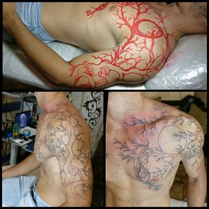 Início da jornada a mão livre... #tattoo #tattoofreehand #Lines #tracos #outlinesketch #Tattoodo #tattoodobrasil #tatuadoresdobrasil #brasilianartist