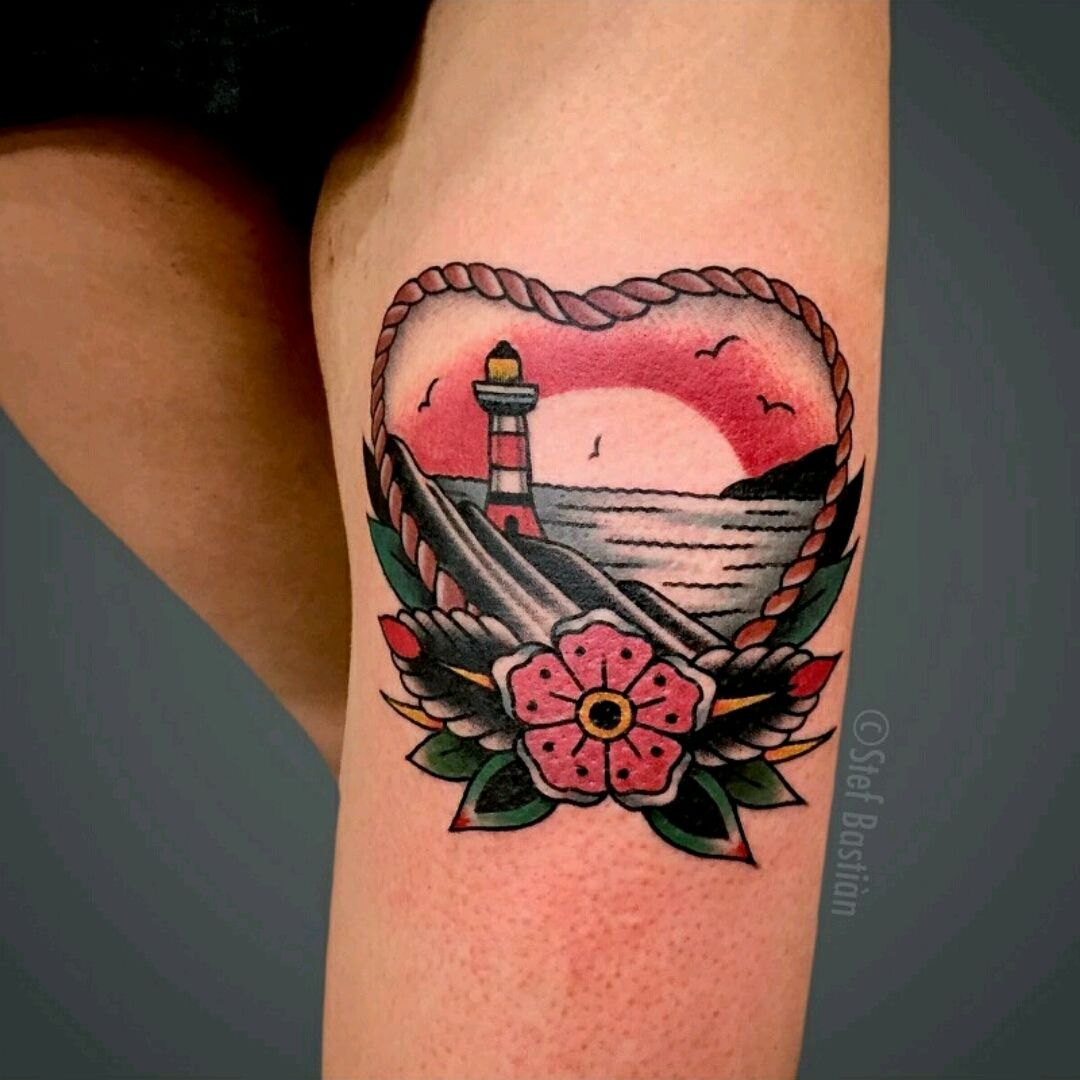 Sunset in Bali Tattoo by tattooist Anna Zelenska  Tattoogridnet