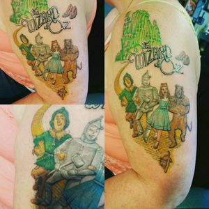 #wizardofoz #emeraldcity #tinman #toto #movietattoo #tattooartist #tattoodetail #tattoodesign #tattooing #tattoo #colourtattoo