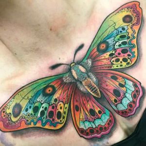 Bez Triplesix#tattoodo #TattoodoApp #tattoodoBR #tatuagem #tattoo #borboleta #butterfly #colorida #colorful #BezTriplesix