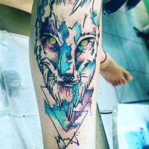 #watercolortattoo #watercolor #tatuaje #tattoo #ink #inked #wolftattoo #AmoelArtedelTatuaje