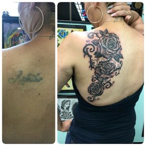 Cover up tattoo done by our artist @just_insane tattoos here at @ROUTINE_TATTOO #flowers #flower #flowertattoos #flowertattoo #girl #TattooGirl #Tattoogirls #blackandgreytattoo #blackandgrey #cali #calitattoos #orangecounty #orangecountytattoos #oc #octattooartist #tattooartist #tattoospecials #professionaltattooartist. #coverup #CoverUpTattoos