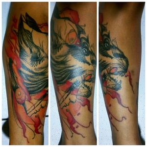 Auto tattoo #tattoo #tatts #fineline #colors #eletrickink #inked #tattooed