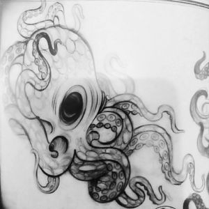 <3!#Psichovision#Octopus #Circles #Detail  #Draw #blacktattoo