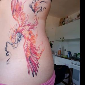 #fenice #phoenix #color #sidetattoo #phoenixtattoo #tatuaggiofenice