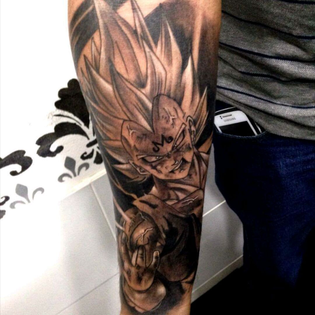 Tattoo uploaded by Statiktattoo • Majin vegeta, Dragon Ball Z #vegeta  #dragonball #dragonballz #majin #malo #vegetatattoo #chiletattoo  #chiletatuajes #tatuajes #tattoo #black #ink #chile_tatuajes  #tatuadoreschilenos • Tattoodo