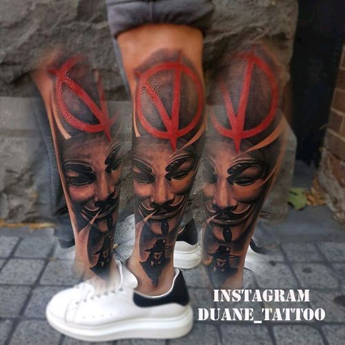 #v #vendetta #killerink #worldfamousink #tattoodo #tattooartist #electrumstencilproducts #egomachines #hustlebutterdeluxe #portrait #tattooart #inkmaster #blackink #blxckink #inkedmag #inkedmagazine #inkspired #london #newzealand #newyork