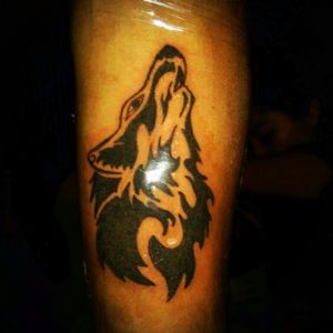 #wolf #tattoo #tribal  #blackwork