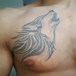 First tattoo. Tribal Wolf.