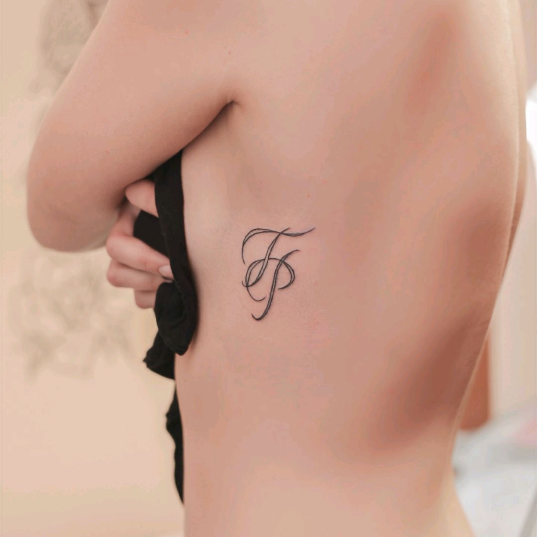 60 Charming Initial Tattoo Designs  Keep a Loved One Closer