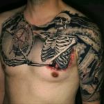 Jamie Schene #tattoodo #TattoodoApp #tattoodoBR #tatuagem #tattoo #caveira #skull #pretoecinza #blackandgrey #JamieSchene
