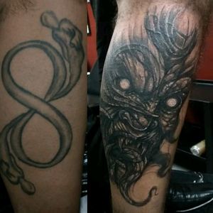 #tattoo #tattoosp #tattoolovers #tattootime #tattoolife #darkart #macabreart #morbidart #horrorart #sp #011 #bnginksociety #blackandgreytattoo #blackandgrey #ink #inked #tattoocommunity #falconeritattoo