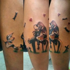 #tattoo #punktattoo #jacksally #jackandsally #zero #TimBurton #timburtontattoo #tattootimburton #tatuadoresdobrasil #tatuadorbrasileiro #tatuagem