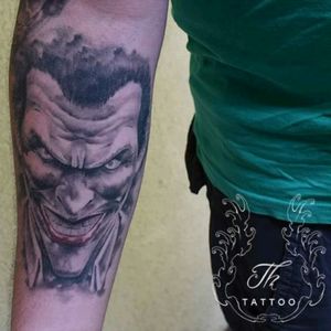 #realistictattoo Joker tattoo by Theodor