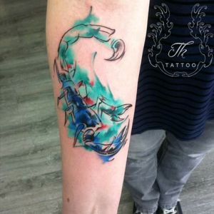 Tatuaj scorpion watercolor/Tattoo Watercolor #scorpiontattoo #salontatuajebucuresti #salontatuaje #tatuaje #girltattoo #tatuajefete #tatuajebucuresti #tattoos #scorpiontattoo #watercolorscorpiontattoo www.tatuajbucuresti.ro