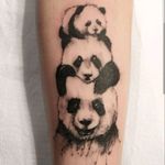 Panda familys #tattoo #ink #inked #panda #illustration #blackwork