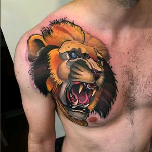 #lion #tattoo #redbaronink