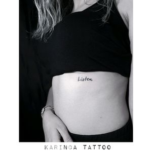 "Listen"Instagram: @karincatattoo#karincatattoo #istanbul #turkey #tattoo #tattoos #tattoodesign #tattooartist #tattooer #girl #woman #rib #breast #body #inkedup #dövme