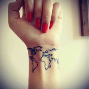 Because I like to travel all around the world.Will be my first one 😍#travel #world #map
