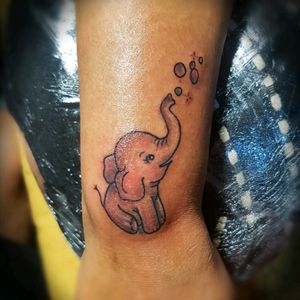 Elephant tattoo by dionushs nitsakos