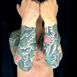 Peony sleeves by Henning #royal #royaltattoo #royaltattoodk #royalink #royaltattoodenmark #helsingørtattoo #ElsinoreInk #peony #japanese #sleeves #arms #henningjørgensen #thedane