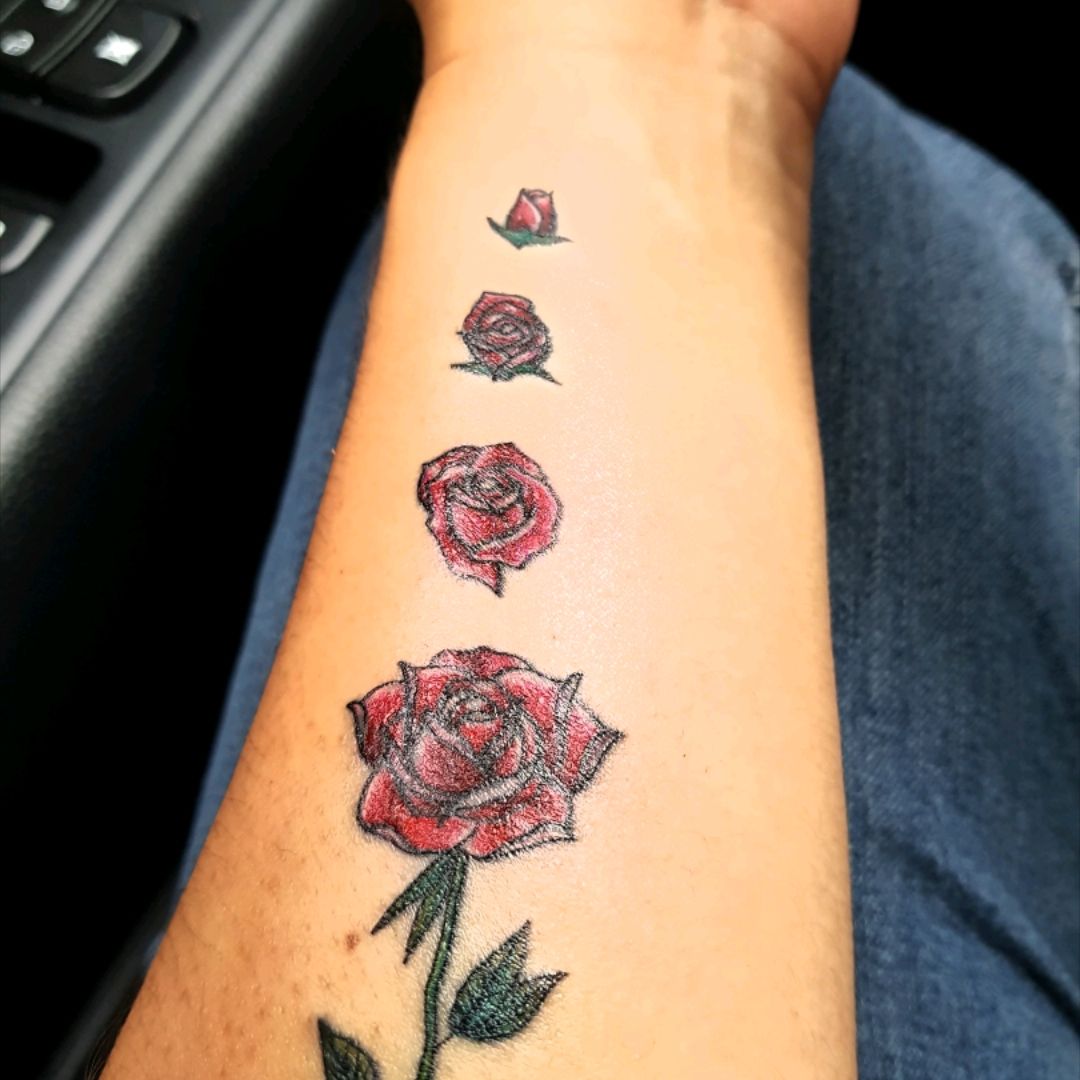 Tattoo Uploaded By Deesha Miller Chestpiece Roses Latin In Omnia Paratus Redroses Purpleroses Flowers Tattoodo