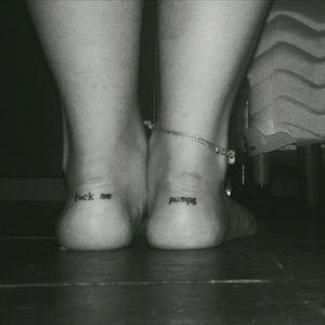 Fuck me pumps 👠Now I ware fuck me pumps without shoes ;) My Amy Winehouse tattoo