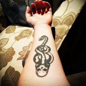 The Dark mark from Harry Potter#harrypotter #darkmark #tattoo #forearm