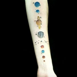 Solar System #solarsystem #planet #earth #mercury #venus #mars #jupiter #saturn #uranus #neptune #colortattoo #tattoo #brasiltattoo #solarsystemtattoo #planets #art #colorful #colorfultattoo #ink #tattoos