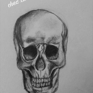 Ma 1ere tête de mort ;) hihi #skull #tattoo #entrainement #passion