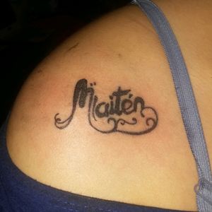 Tatuaje nombre (Maiten) #lindo