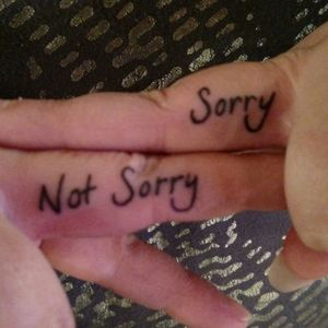 Finger tattoos #fingers #sorrynotsorry #tremysterio