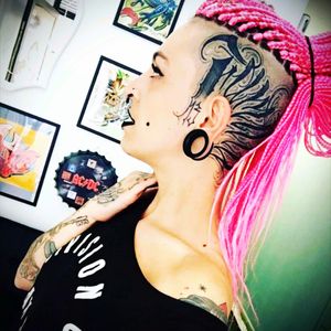 #pink #letteringtattoo #TattooGirl