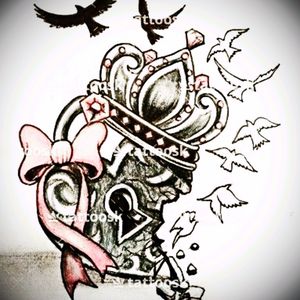 Wanna get this on my left shoulder. I want the heart locket below my collar bone and the birds going up my neck