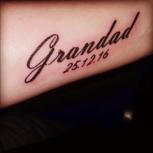 My grandad passing away