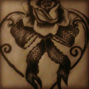This is a drawing I did for a person and then she could not come up wit the money for the tattoo