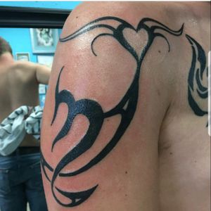 A Virgo and a heart to show respect to you mom #formymom #virgo #heart #notdone #tattoolove