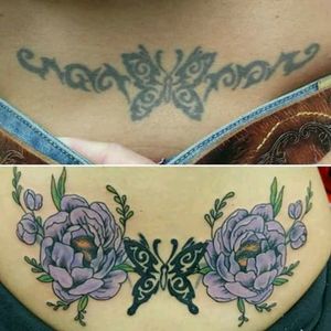 #touchup#coverup#rework#flowers#peony#tribalbutterfly#tribal #chestswag#chesttattoo#johnsoncitytn#johnsoncity#walnutst#easttn #easttennessee #morbeats#morbeatsink#tat2bito#jinxproo#butterfly