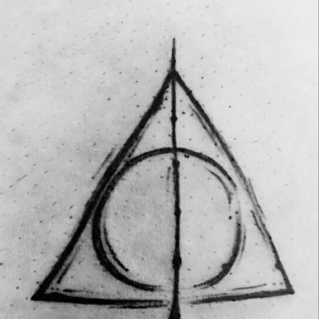 Clipart Freeuse Stock Dementor Drawing Easy  Deathly Hallows Symbol With  Death  Free Transparent PNG Download  PNGkey