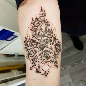 Disney castle tattoo #disney #castle #disneytattoo #disneycastle